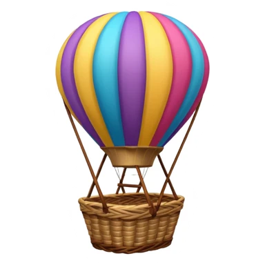 Hot air ballon sticker
