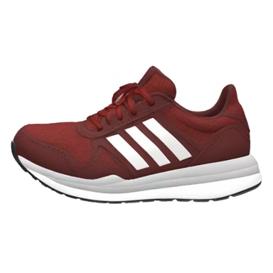 adidas dark red running shoes sticker