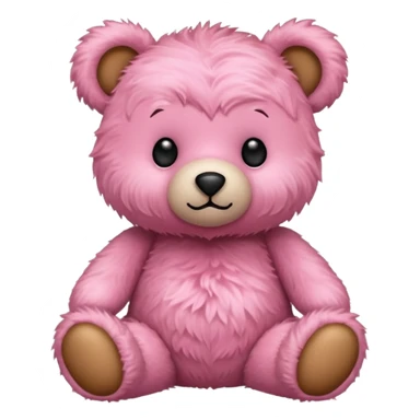 Pink teddy bear sticker
