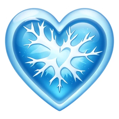 Ice cold heart sticker
