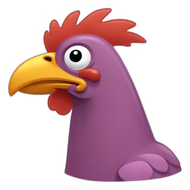 ultra hyper chicken futurama sticker