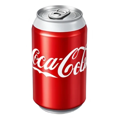classic red Coca Cola can sticker