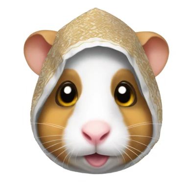 arab costume hamster head sticker