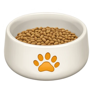 pet food bowl sticker