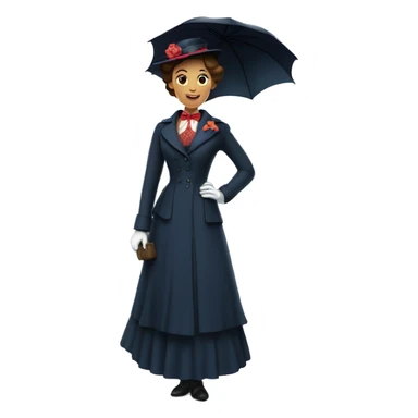 full-length Mary Poppins sticker