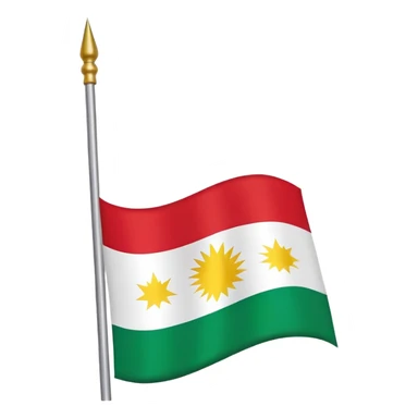 Kurdistan Flagge sticker
