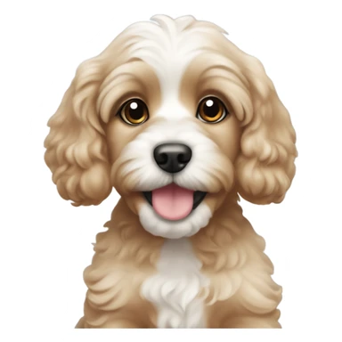 Cavapooshon puppie  sticker