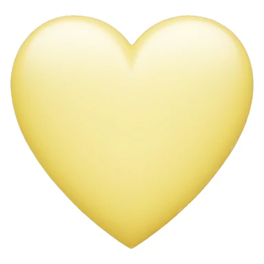 Pastel yellow heart sticker