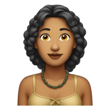 tahitian woman sticker