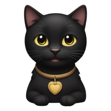 The black Cat smiles cute with the name akulshin sticker