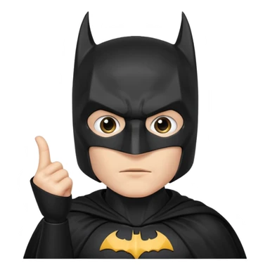 Бэтман с рукой типо приветствие sticker