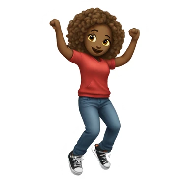 girl dancing hip hop  sticker