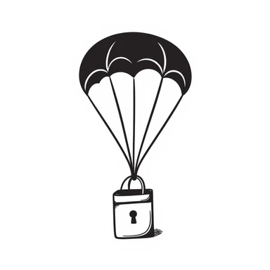 A weapon box with a parachute sticker