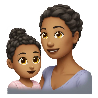 Vanessa and the baby sticker