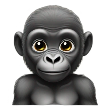 baby gorilla sticker