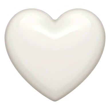Chanel white heart sticker