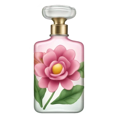 floral patterned perfume bottle sticker