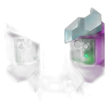 Minecraft Glitter Black Dragon Head With Diamond Horn sticker