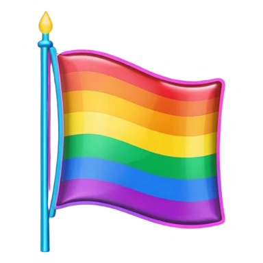 LGBTQ+ Flag cyberpunk sticker