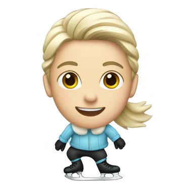 Ice skating sticker