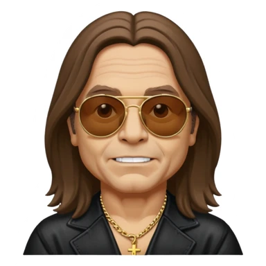 ozzie osbourne with sunglasses sticker