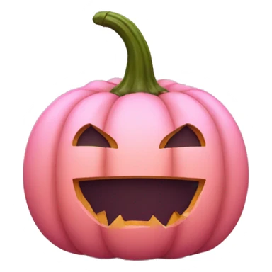 Pink pumpkin sticker