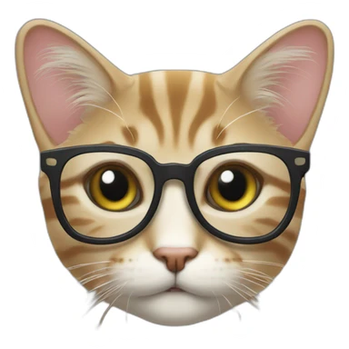Жопа с ручкойCat with glasses sticker