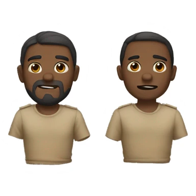 Two brave men  sticker