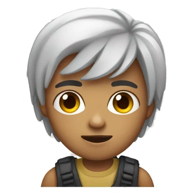 daring person icon sticker