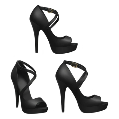 Black heels sticker