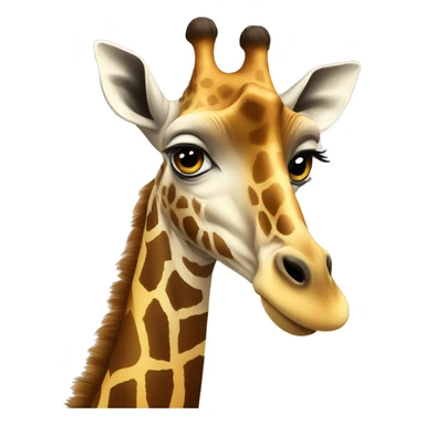 giraffe with a goate  sticker
