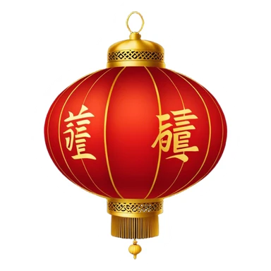 Chinese New Year red lantern – Cinematic Realistic Chinese New Year Red Lantern, depicted as an exquisitely crafted lantern adorned with intricate red and gold patterns, softly glowing against a dark background with subtle calligraphic details, evoking festive warmth and tradition. sticker