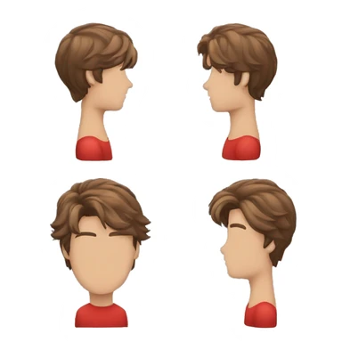 persona masculina con cabello rojo  sticker