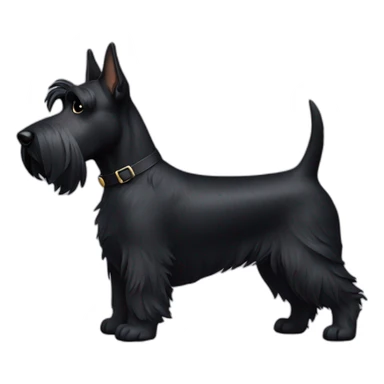 dog scottish terrier full body sticker