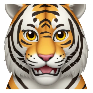 Tiger with evil face   jiu jitsu with his arms crossed sticker