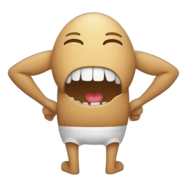 yielding glute chomp sticker