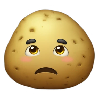 Potato sad sticker