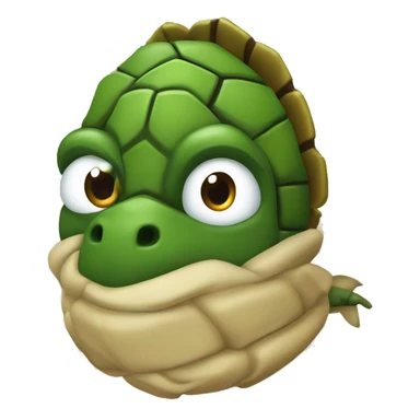 Tortuga Con nariz puntiaguda y barba sticker