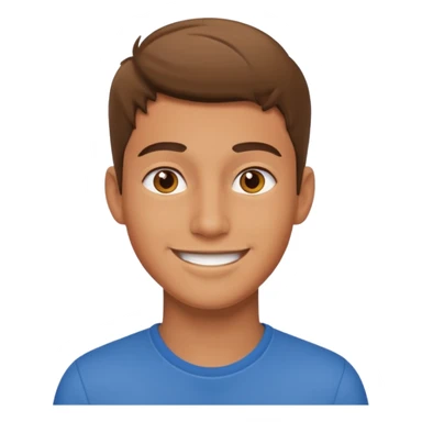 smiling young man looking forward looking really sexy sticker