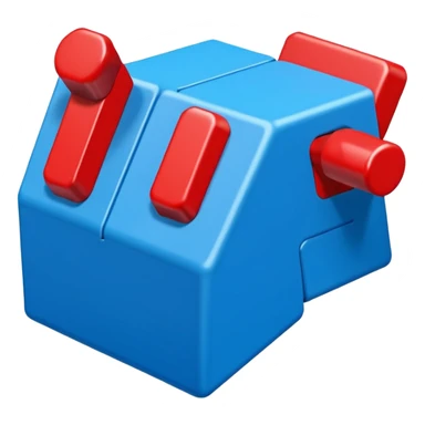  “Boom” sign blue (#00A3E0) and red (#F9423A)  sticker