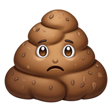 poop that is poor and sad  sticker