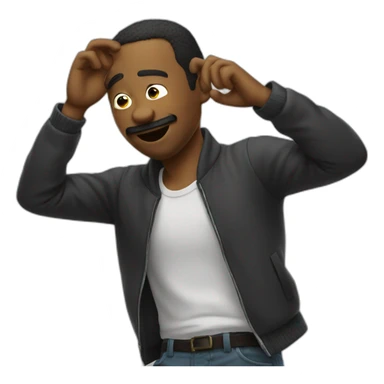 Man doing a dab sticker