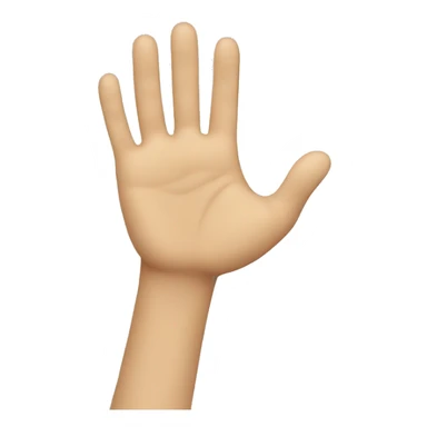 high five own hand sticker