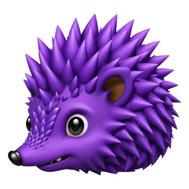Freaky purple hedghog sticker