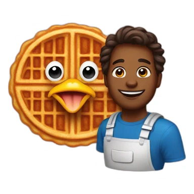 Chicken and Waffles sticker