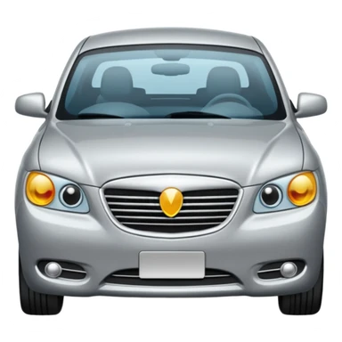 car in middle traffic lane emoji sticker