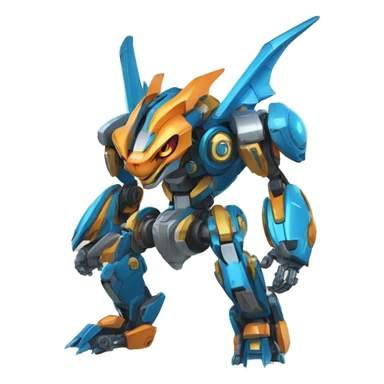 Futuristic Mechanical Medabot-Charizard-Mecha sticker
