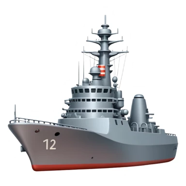A naval destroyer ship sticker