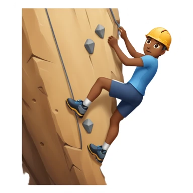 human  climbing sticker