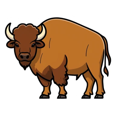 Bison sticker